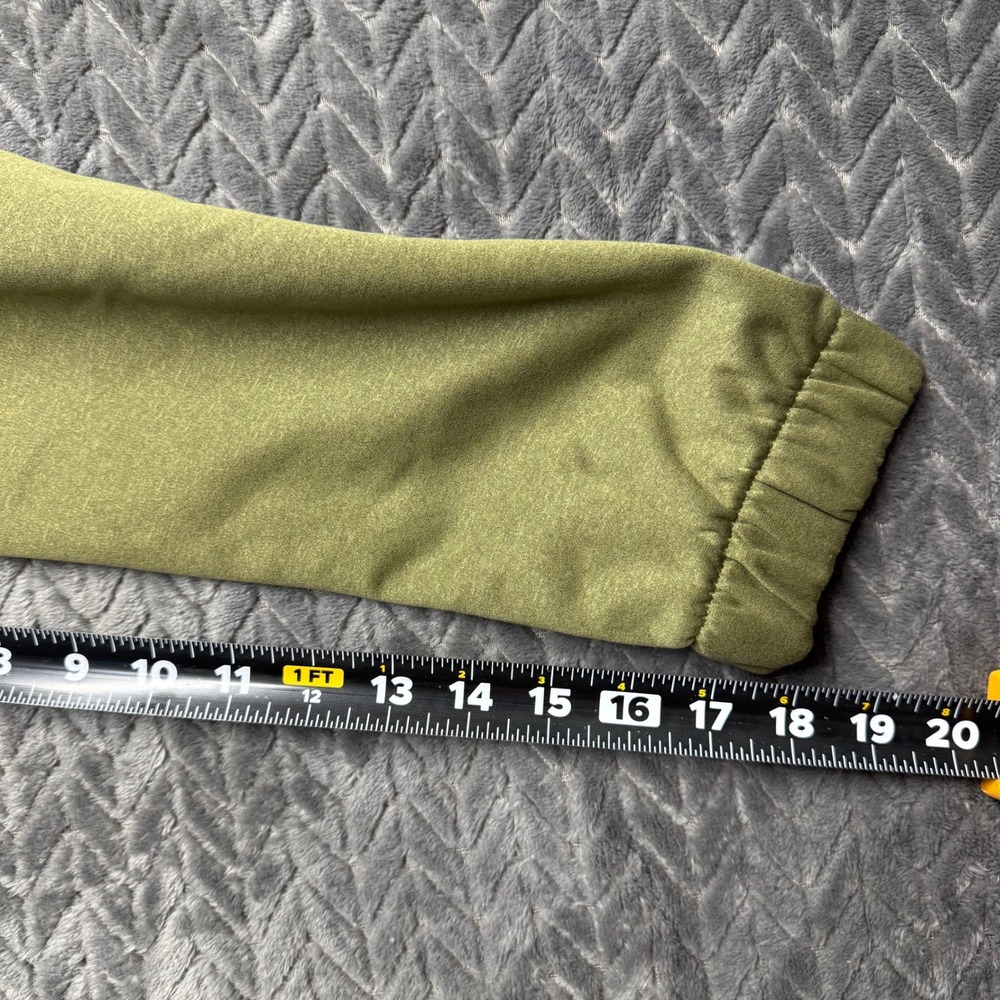 The North Face Full Zip Hoodie M Green Fleece Lined Hooded Jacket (2098) - Picture 14 of 15